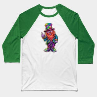 Tie Dye Leprechaun Extra Lucky! Baseball T-Shirt